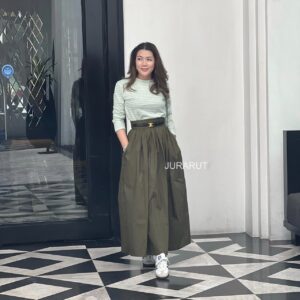 ✨กระโปรงยาว จับรูด✨