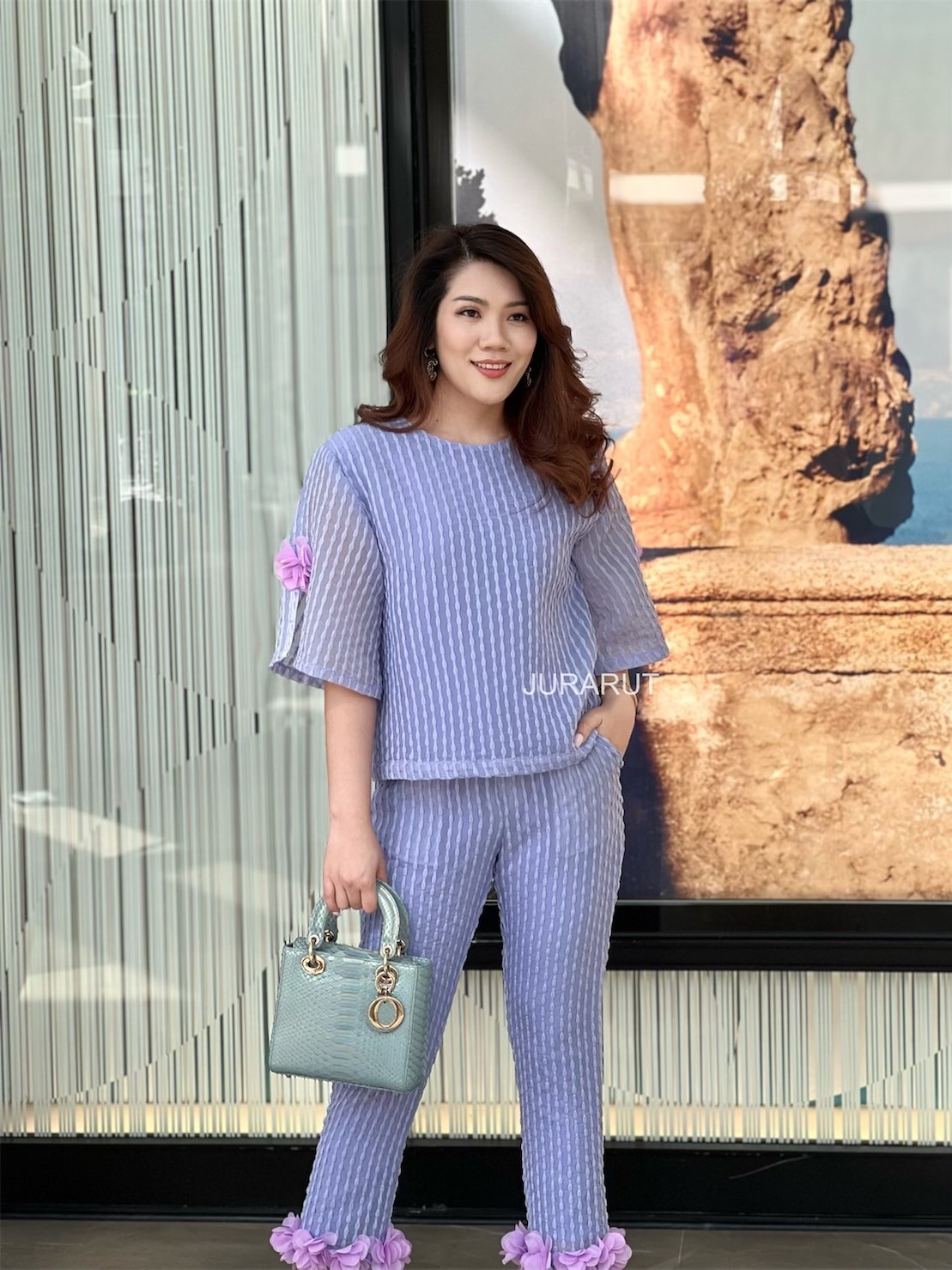 ✨เสื้อแขนสั้นผ่าแขน✨ - Image 7