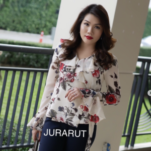 ✨เสื้อทรงป้าย แขนยาวระบาย✨