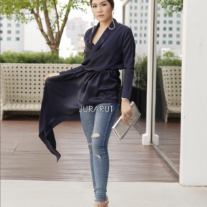 ✨เสื้อคอปาด ชายยาว ✨