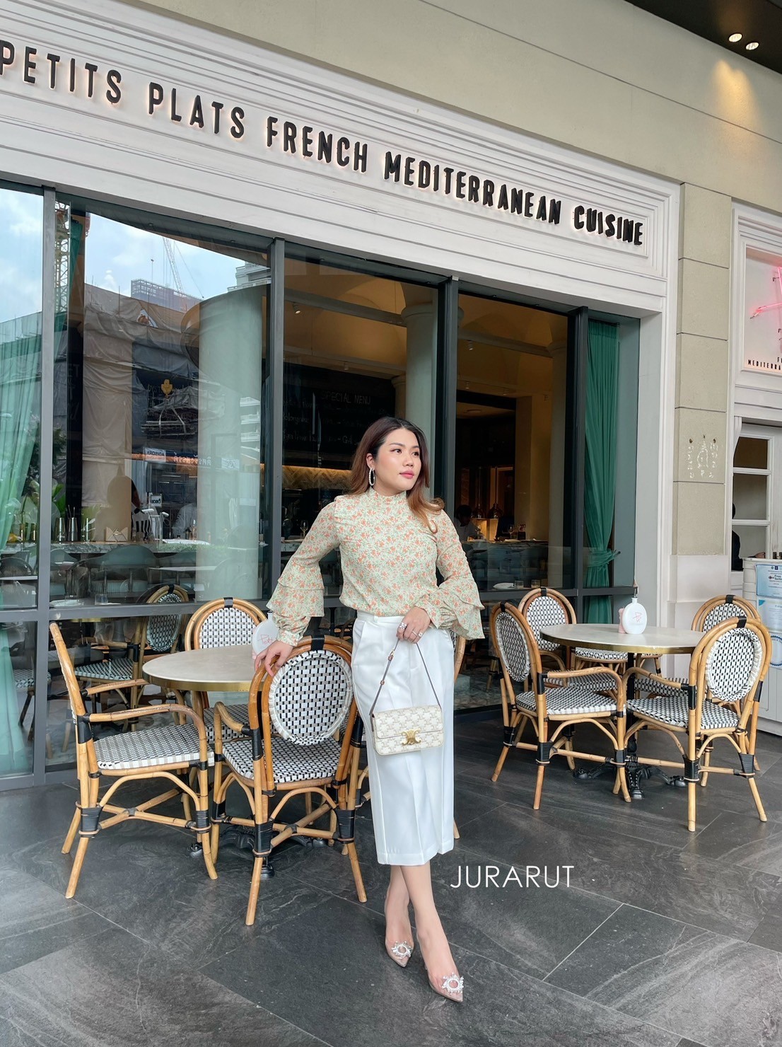✨เสื้อคอตั้ง แขนพองระบาย✨ - Image 4