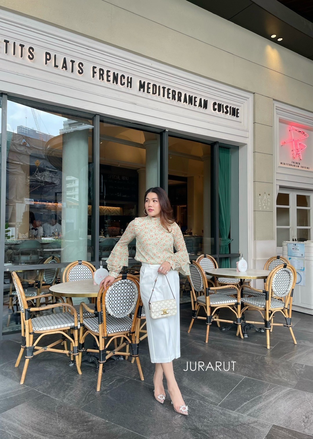 ✨เสื้อคอตั้ง แขนพองระบาย✨ - Image 3